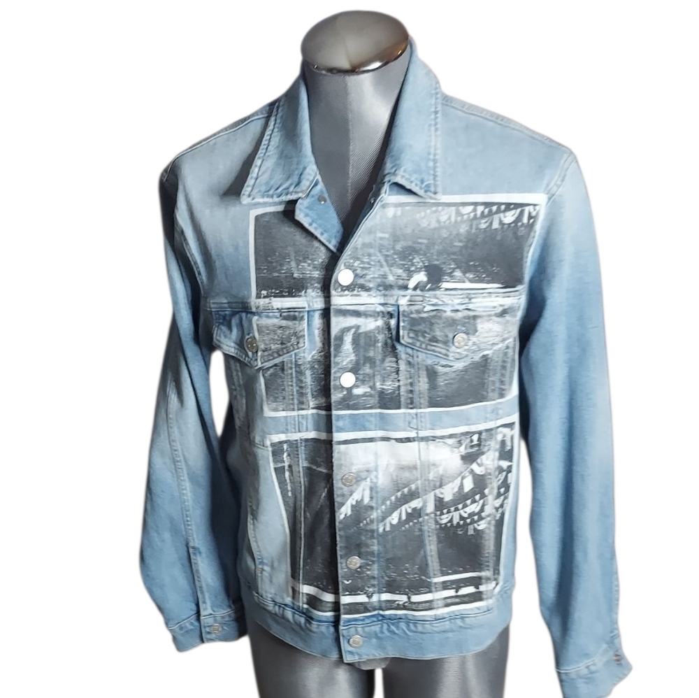 Calvin Klein X Raf Simons | Andy Warhol | Rodeo Photo | Denim Jacket | Slim - Picture 6 of 15